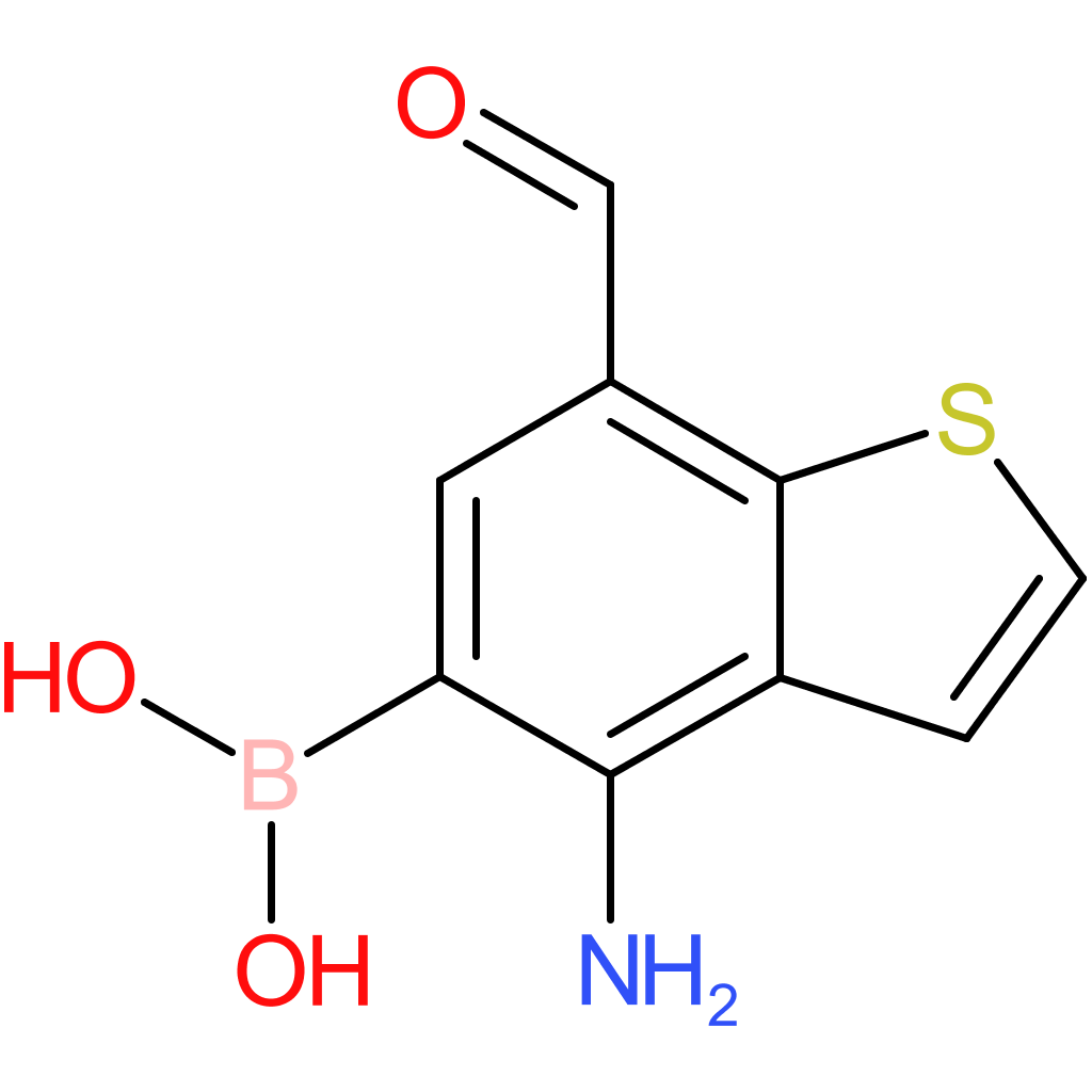 4-amino-7-formylbenzothiophene-5-boronic acid
