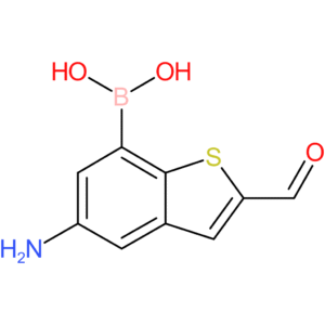 5-amino-2-formylbenzothiophene-7-boronic acid