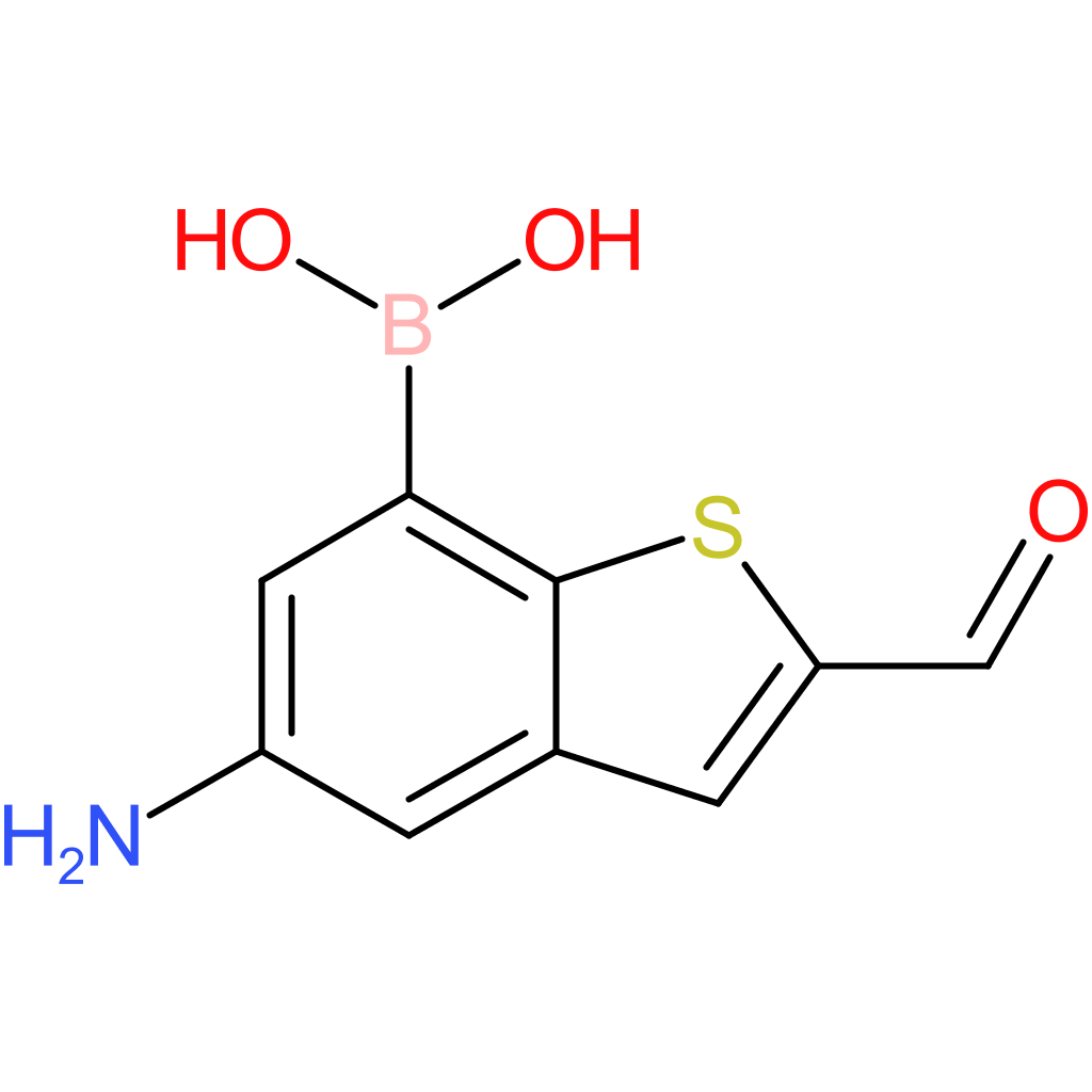 5-amino-2-formylbenzothiophene-7-boronic acid