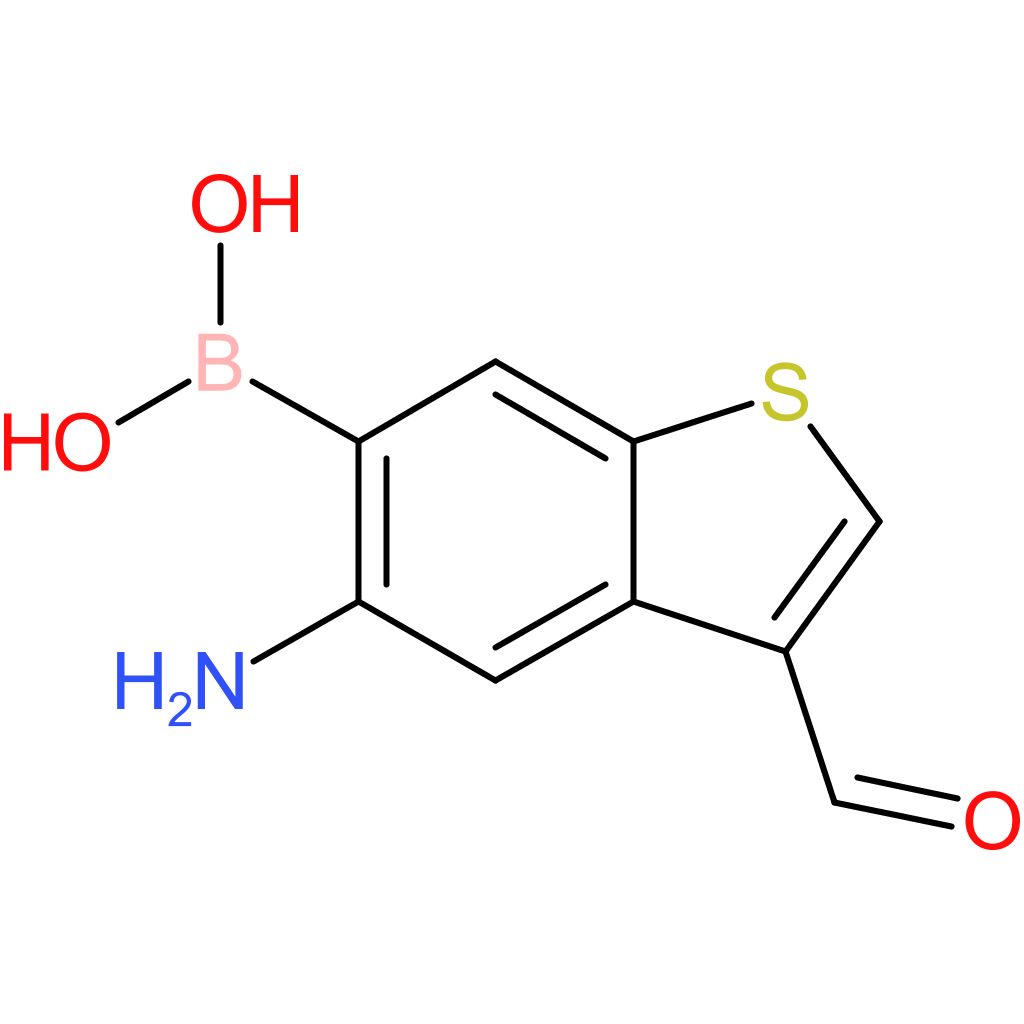 5-amino-3-formylbenzothiophene-6-boronic acid