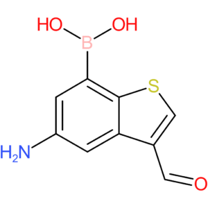 5-amino-3-formylbenzothiophene-7-boronic acid