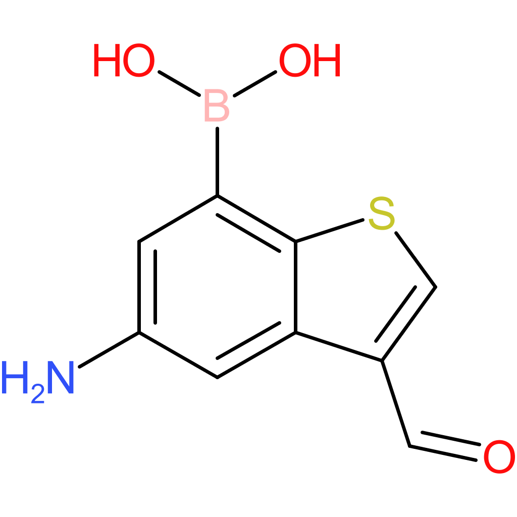 5-amino-3-formylbenzothiophene-7-boronic acid