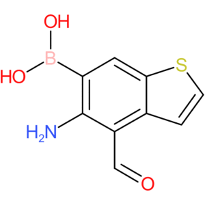 5-amino-4-formylbenzothiophene-6-boronic acid