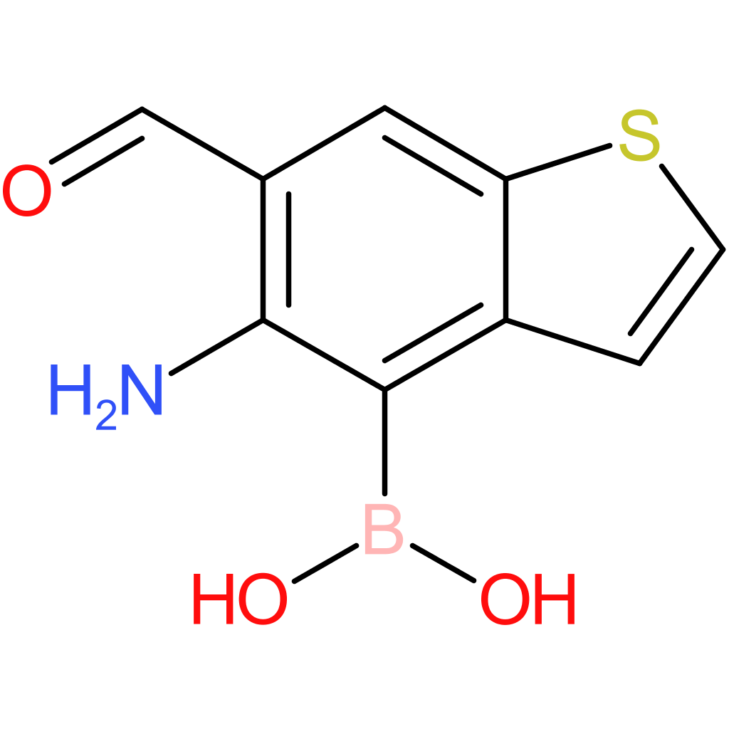 5-amino-6-formylbenzothiophene-4-boronic acid