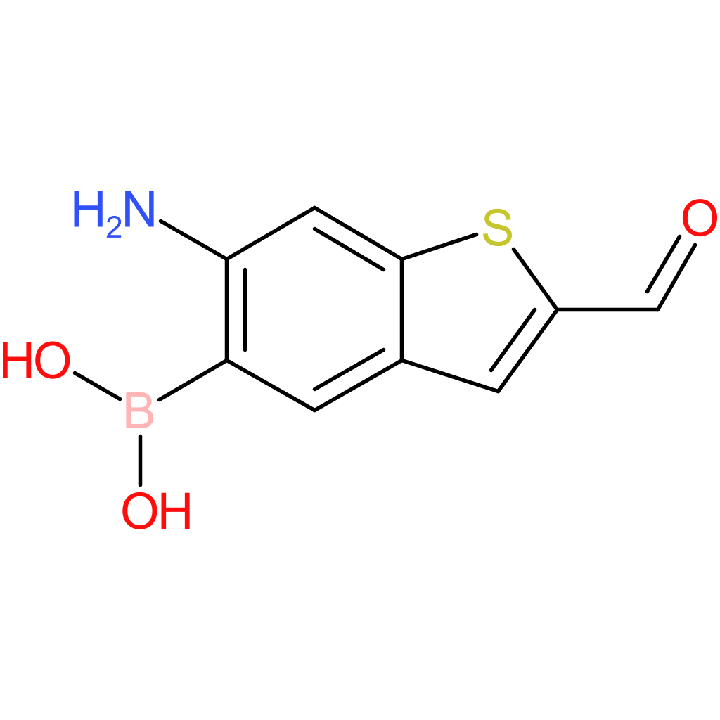 6-amino-2-formylbenzothiophene-5-boronic acid