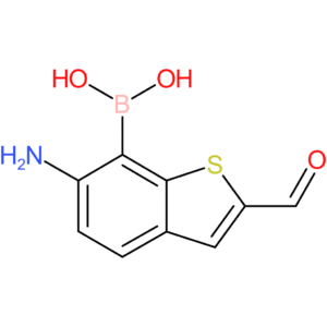 6-amino-2-formylbenzothiophene-7-boronic acid