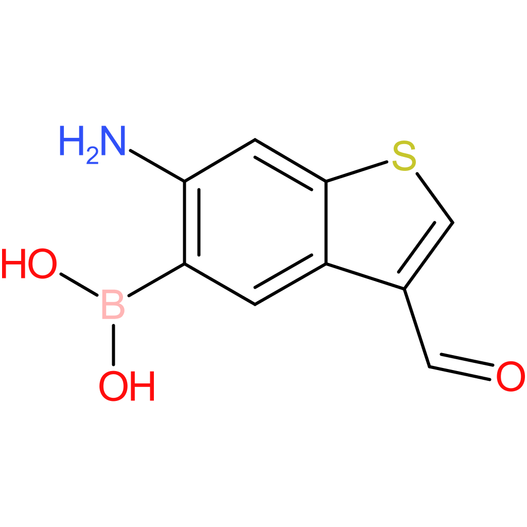 6-amino-3-formylbenzothiophene-5-boronic acid