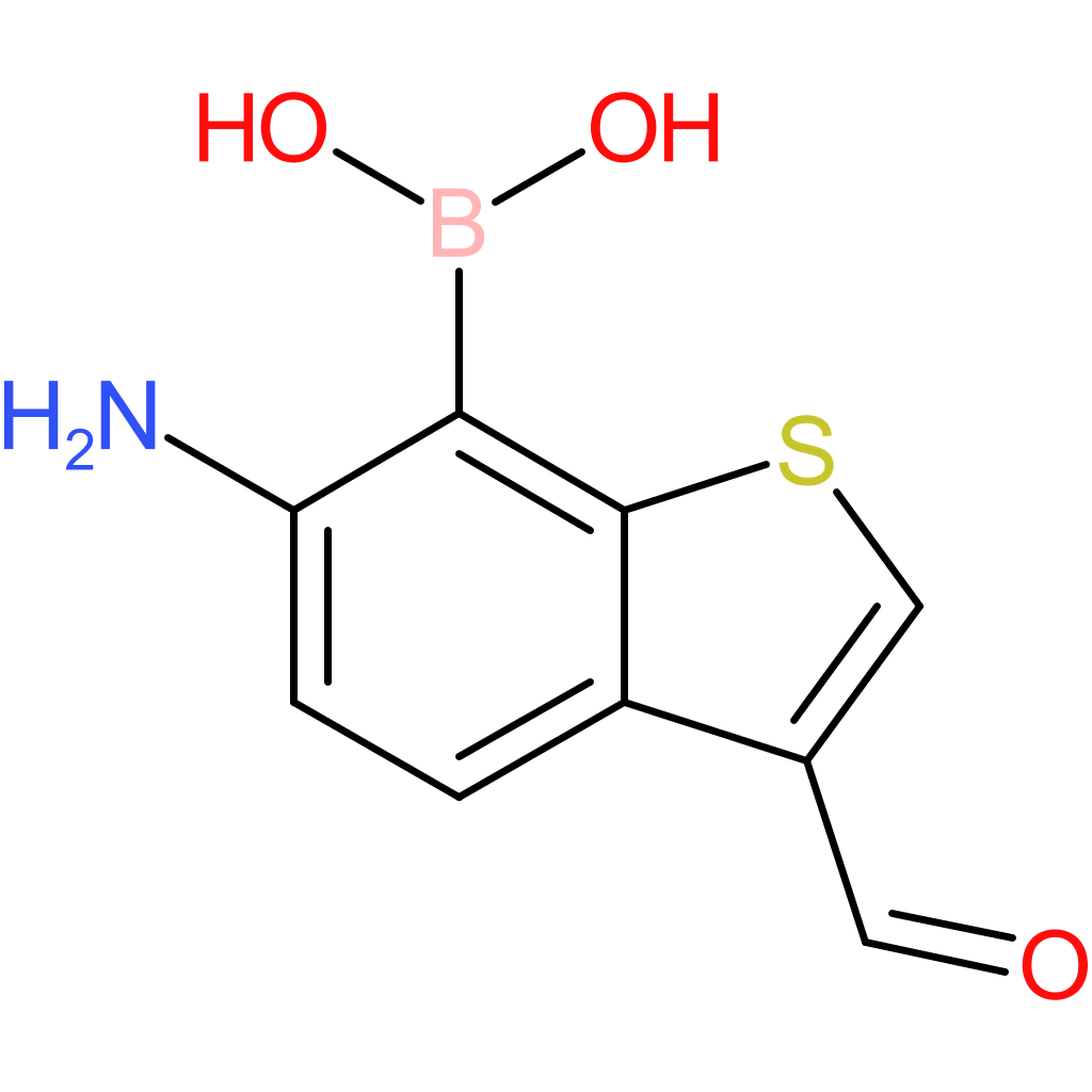 6-amino-3-formylbenzothiophene-7-boronic acid