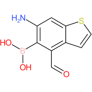 6-amino-4-formylbenzothiophene-5-boronic acid