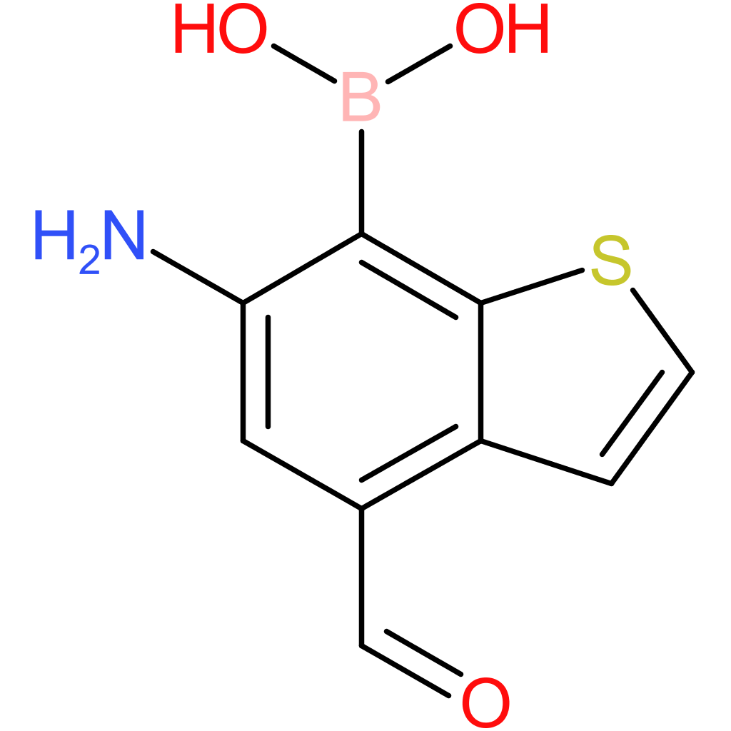 6-amino-4-formylbenzothiophene-7-boronic acid
