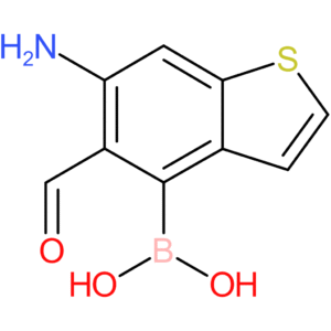 6-amino-5-formylbenzothiophene-4-boronic acid