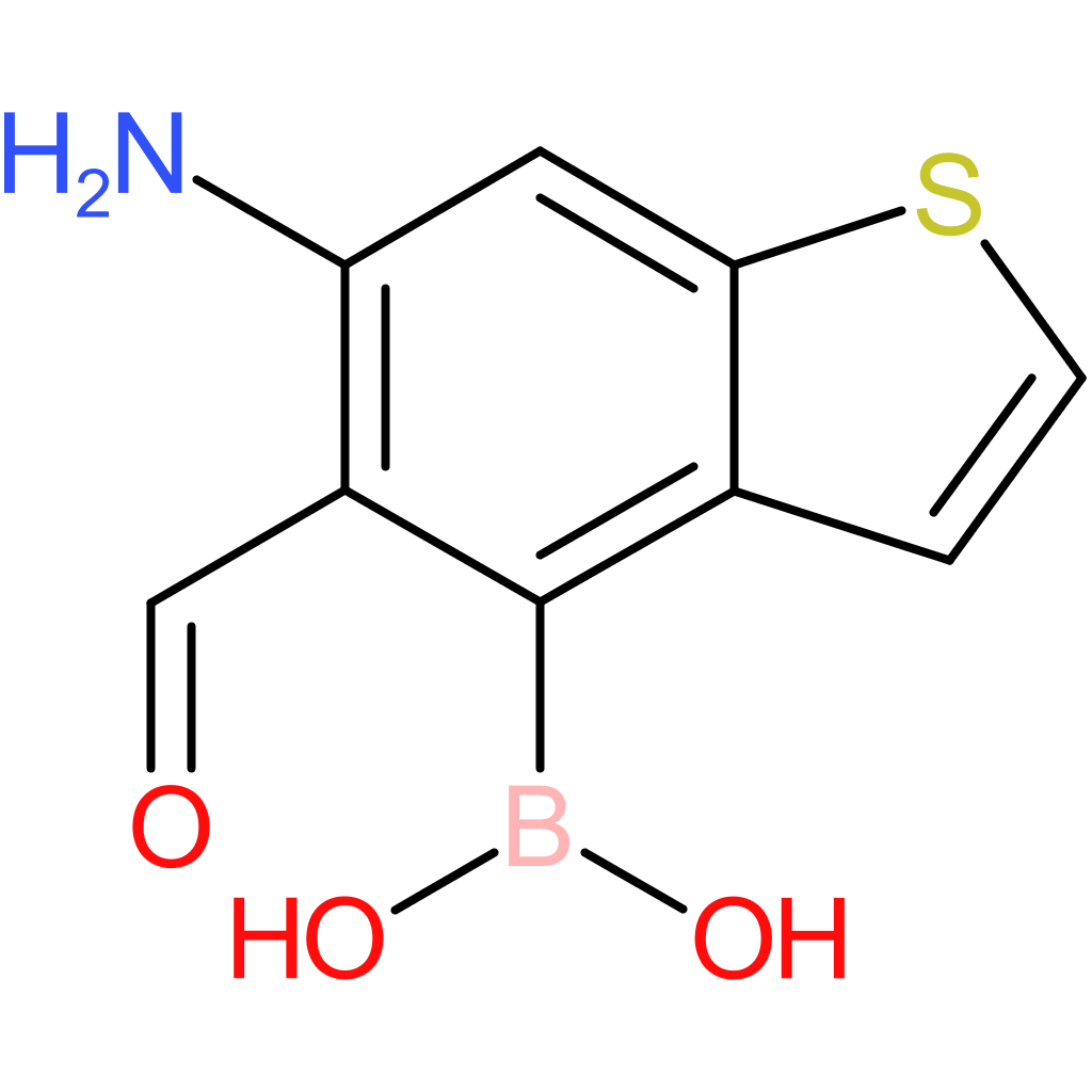 6-amino-5-formylbenzothiophene-4-boronic acid