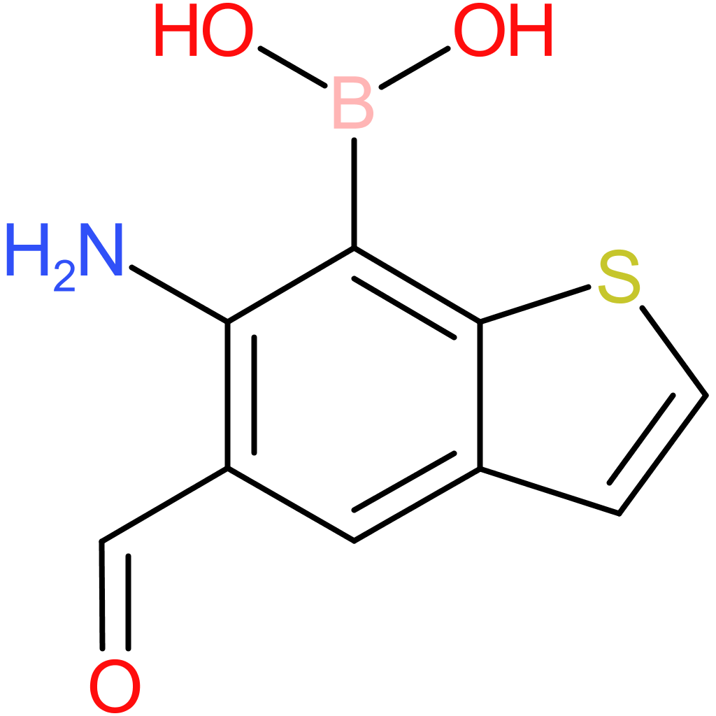 6-amino-5-formylbenzothiophene-7-boronic acid