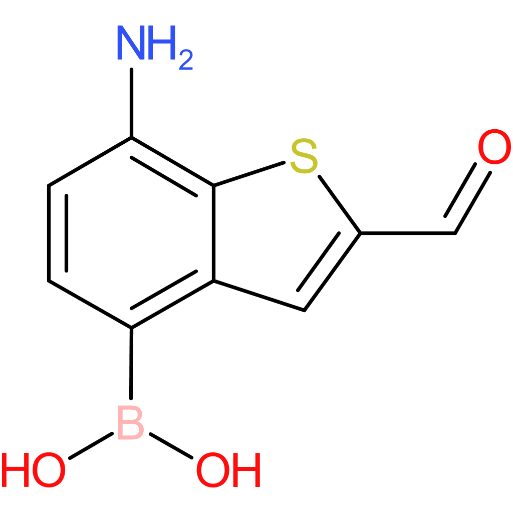 7-amino-2-formylbenzothiophene-4-boronic acid