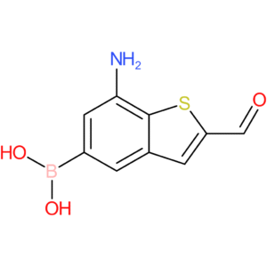 7-amino-2-formylbenzothiophene-5-boronic acid
