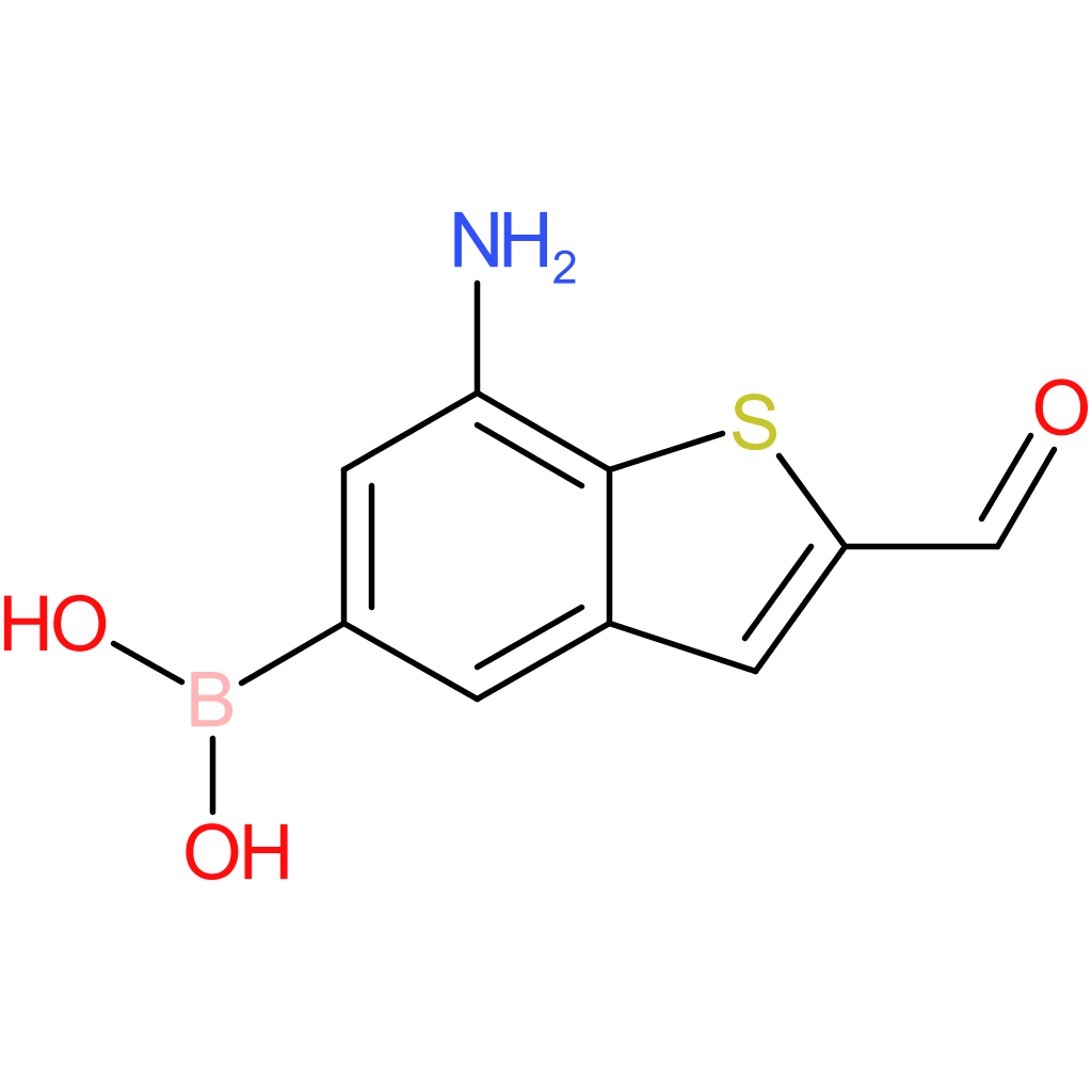7-amino-2-formylbenzothiophene-5-boronic acid