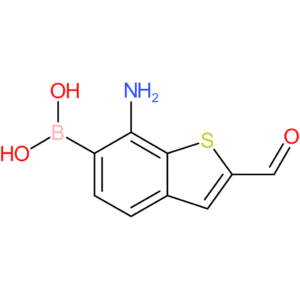 7-amino-2-formylbenzothiophene-6-boronic acid