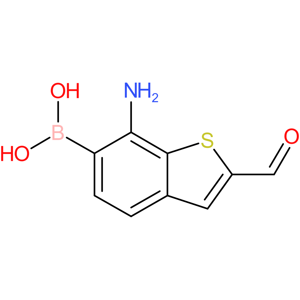 7-amino-2-formylbenzothiophene-6-boronic acid