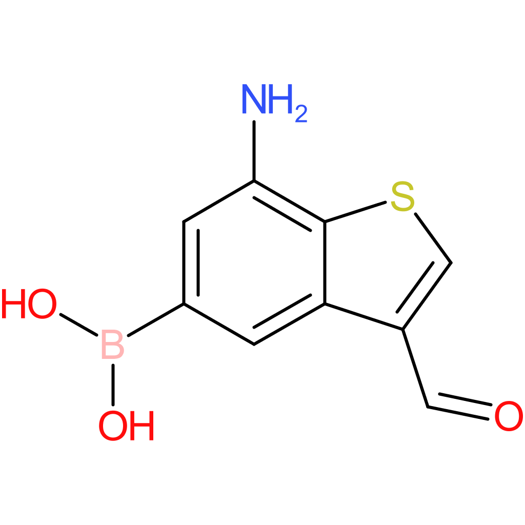 7-amino-3-formylbenzothiophene-5-boronic acid