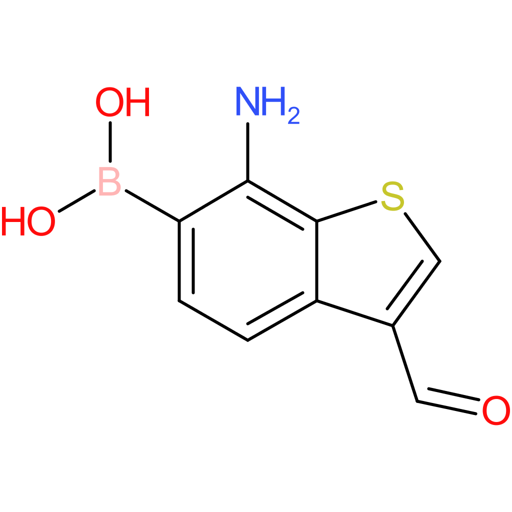 7-amino-3-formylbenzothiophene-6-boronic acid