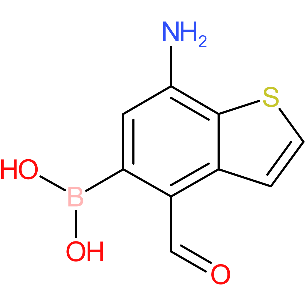 7-amino-4-formylbenzothiophene-5-boronic acid