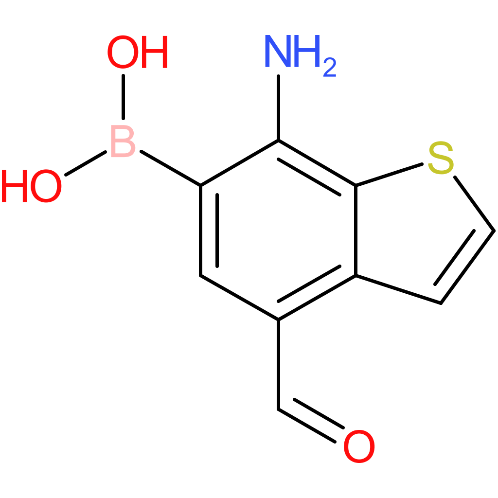 7-amino-4-formylbenzothiophene-6-boronic acid
