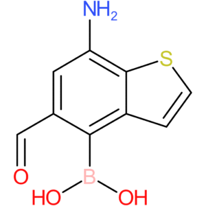 7-amino-5-formylbenzothiophene-4-boronic acid