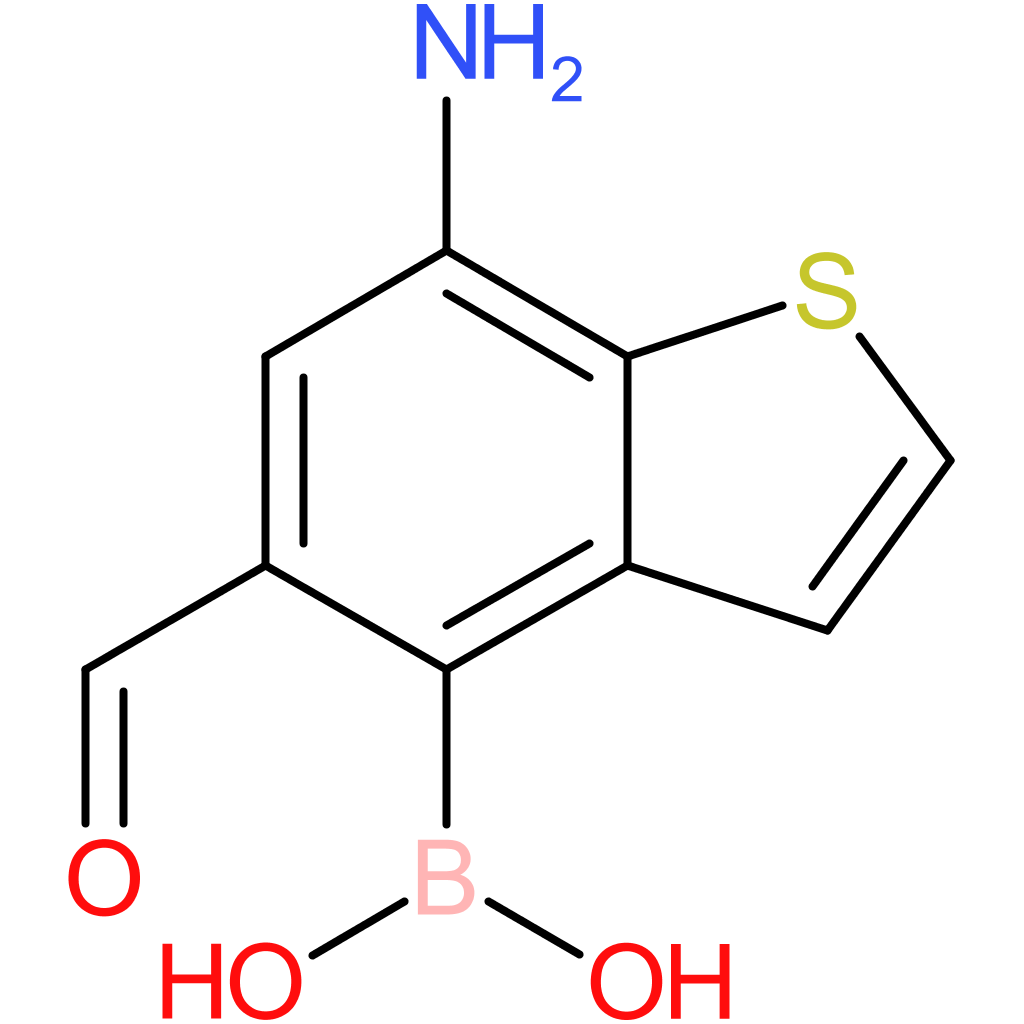 7-amino-5-formylbenzothiophene-4-boronic acid
