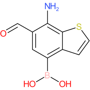 7-amino-6-formylbenzothiophene-4-boronic acid