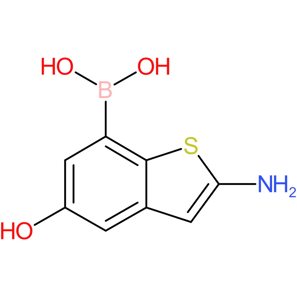 2-amino-5-hydroxybenzothiophene-7-boronic acid