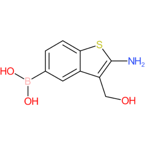 2-amino-3-(hydroxymethyl)benzothiophene-5-boronic acid