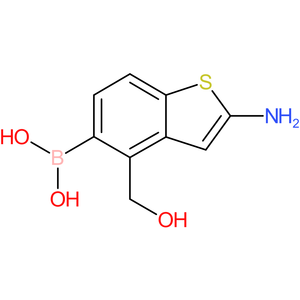 2-amino-4-(hydroxymethyl)benzothiophene-5-boronic acid