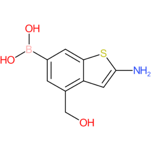 2-amino-4-(hydroxymethyl)benzothiophene-6-boronic acid