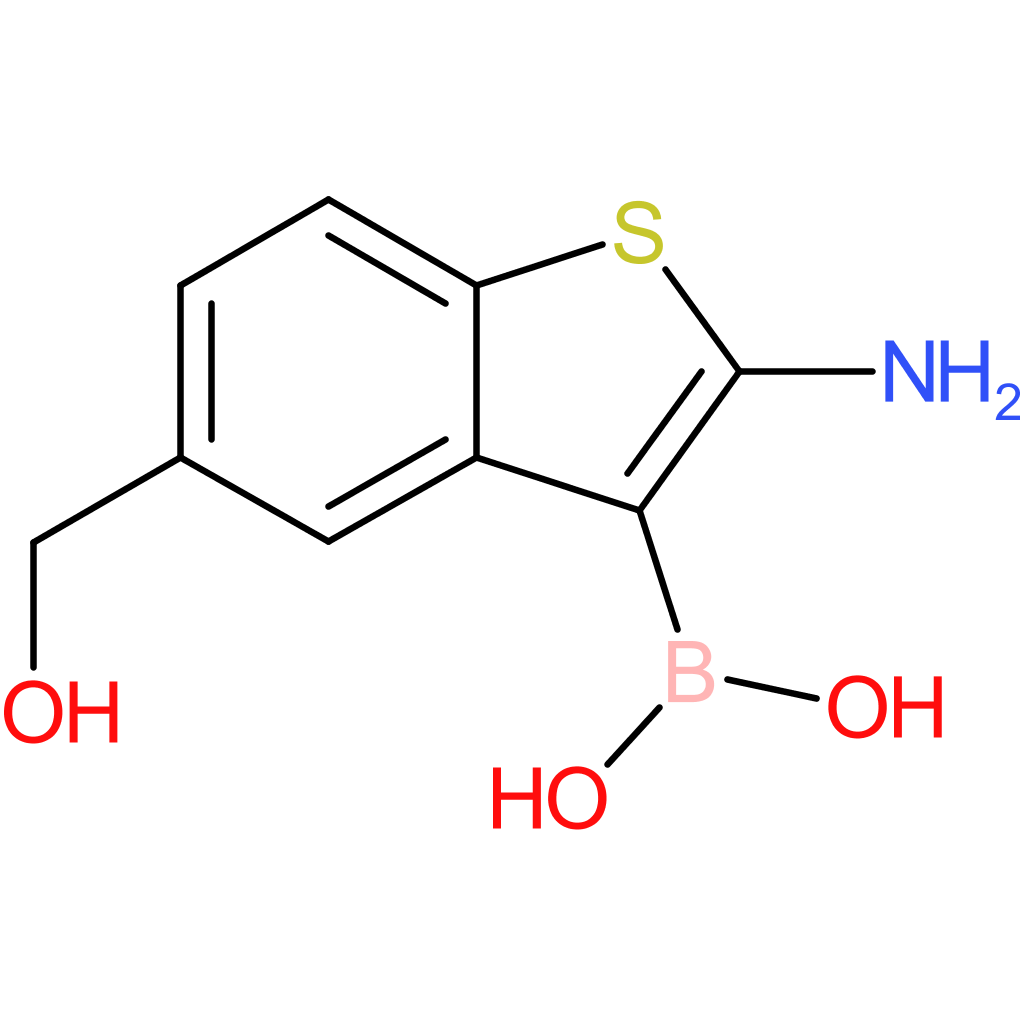 2-amino-5-(hydroxymethyl)benzothiophene-3-boronic acid
