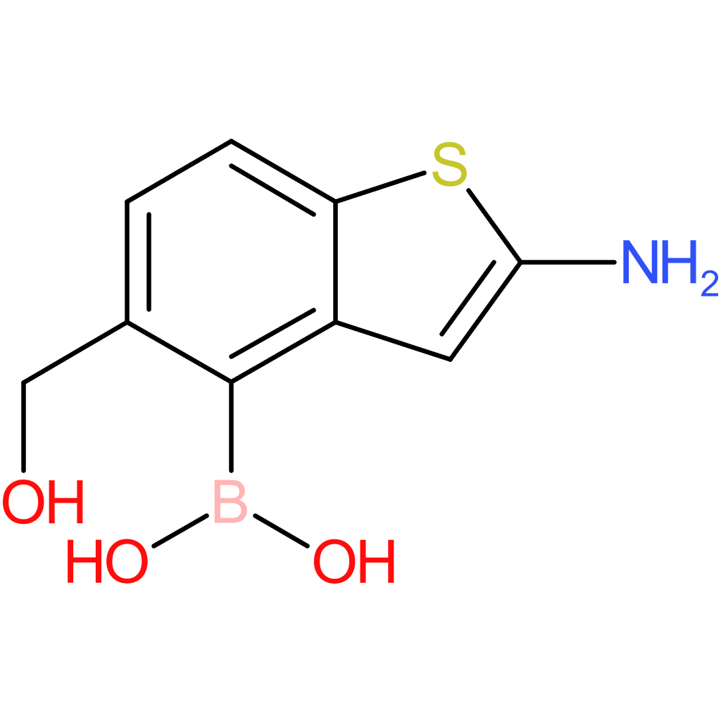 2-amino-5-(hydroxymethyl)benzothiophene-4-boronic acid