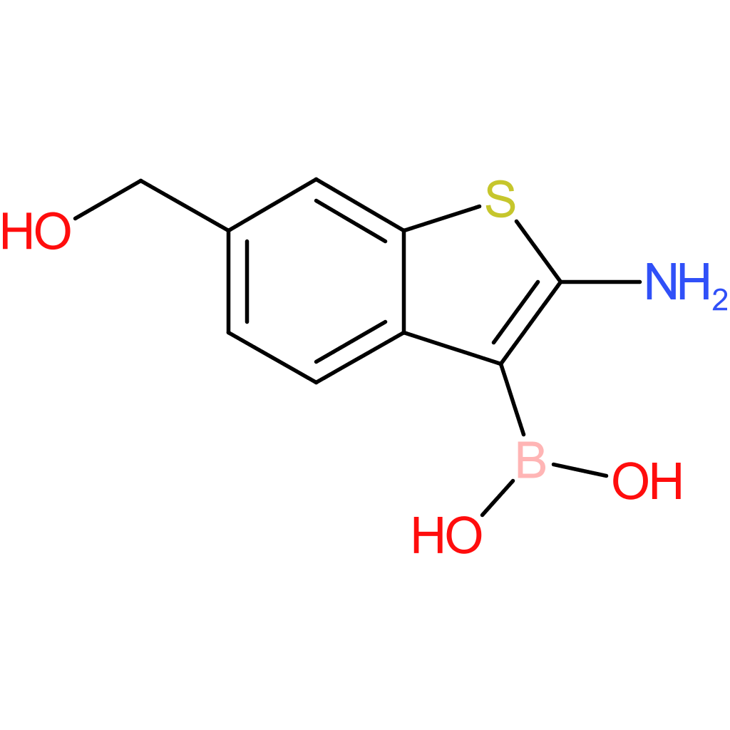 2-amino-6-(hydroxymethyl)benzothiophene-3-boronic acid