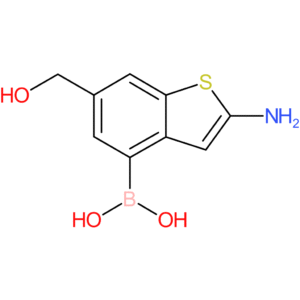 2-amino-6-(hydroxymethyl)benzothiophene-4-boronic acid