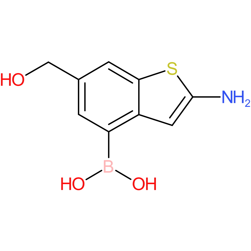 2-amino-6-(hydroxymethyl)benzothiophene-4-boronic acid