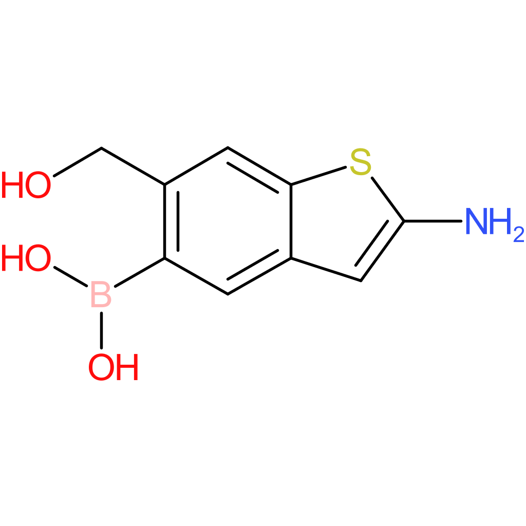 2-amino-6-(hydroxymethyl)benzothiophene-5-boronic acid