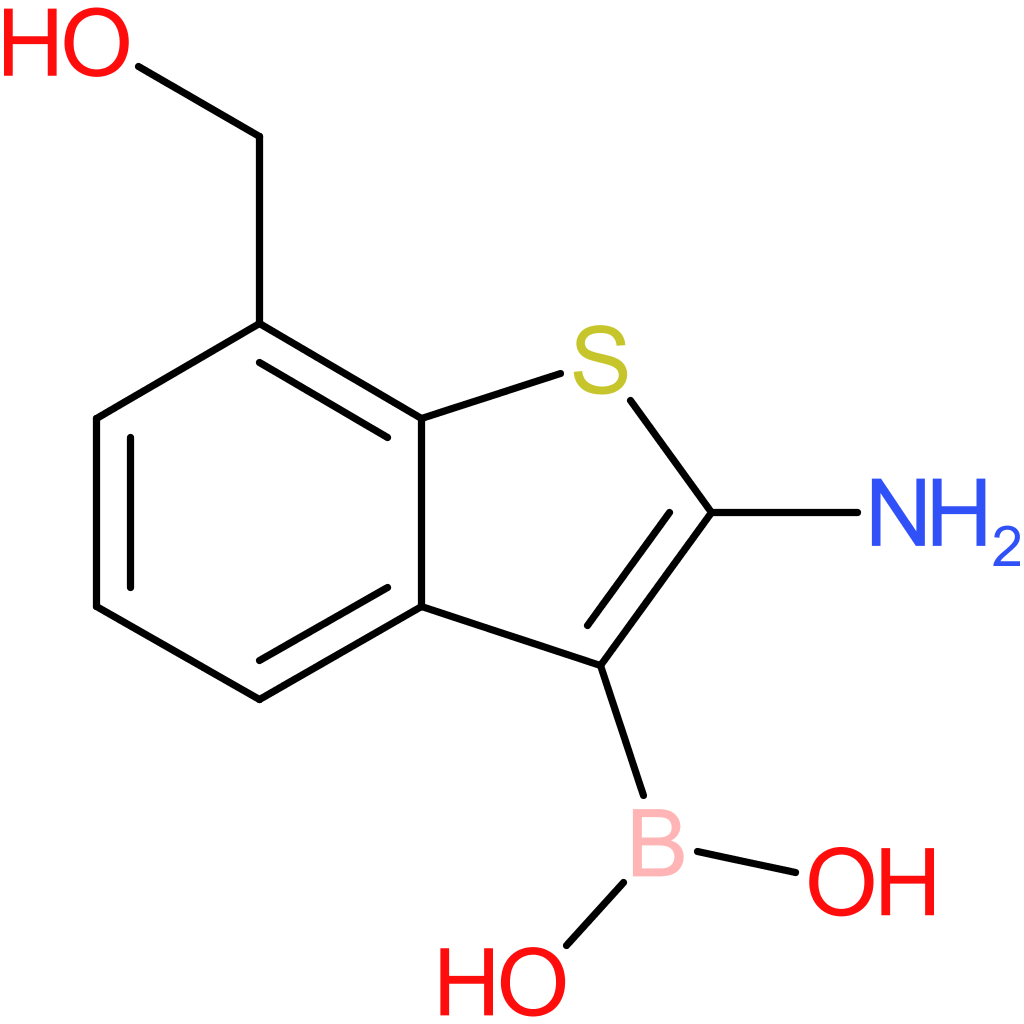 2-amino-7-(hydroxymethyl)benzothiophene-3-boronic acid