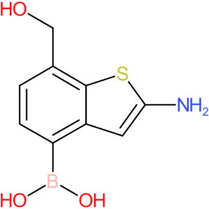 2-amino-7-(hydroxymethyl)benzothiophene-4-boronic acid