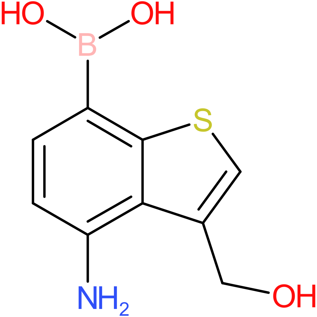 4-amino-3-(hydroxymethyl)benzothiophene-7-boronic acid