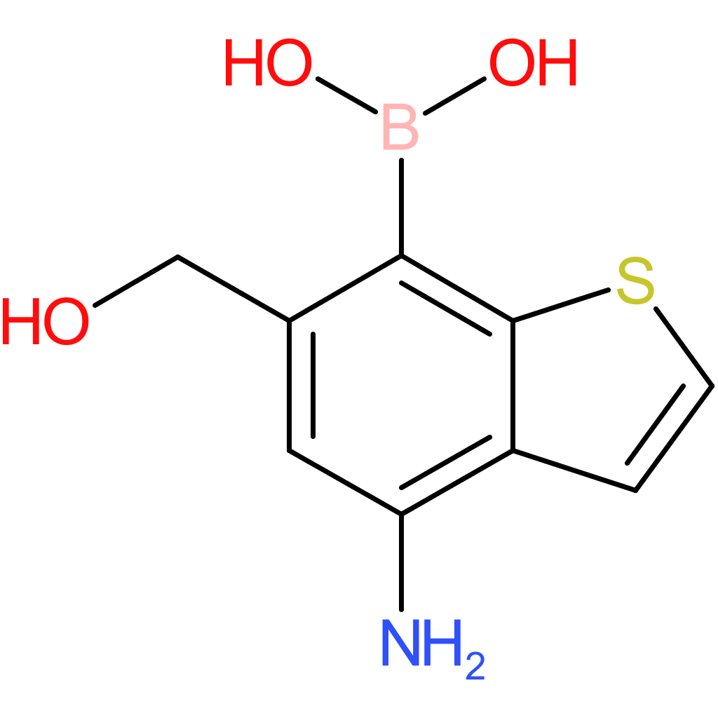 4-amino-6-(hydroxymethyl)benzothiophene-7-boronic acid