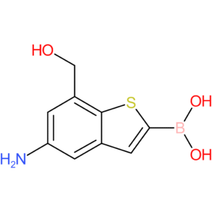 5-amino-7-(hydroxymethyl)benzothiophene-2-boronic acid
