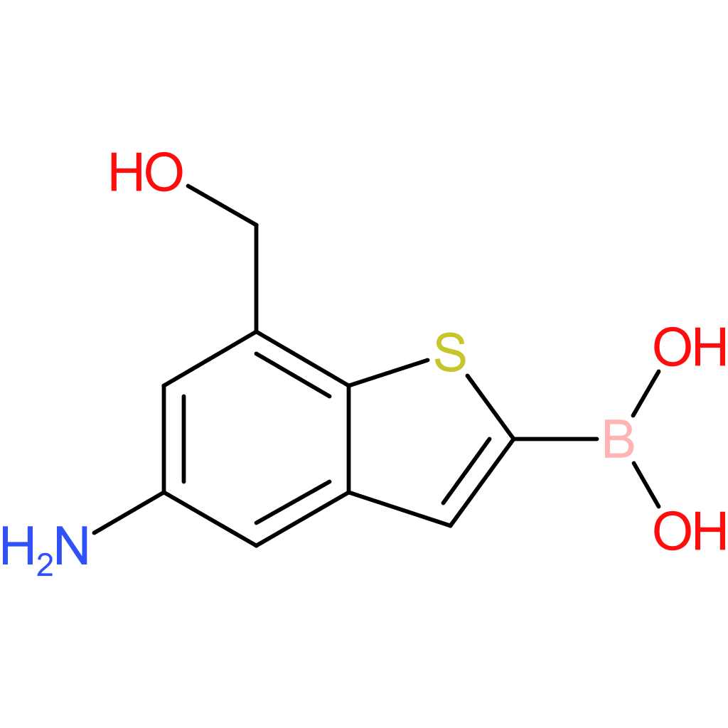 5-amino-7-(hydroxymethyl)benzothiophene-2-boronic acid