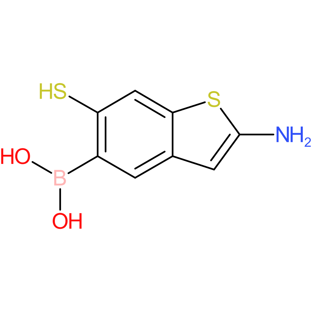 (2-amino-6-sulfanyl-1-benzothiophen-5-yl)boronic acid