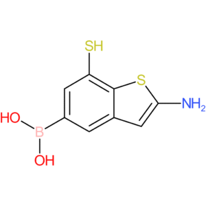 2-amino-7-mercaptobenzothiophene-5-boronic acid