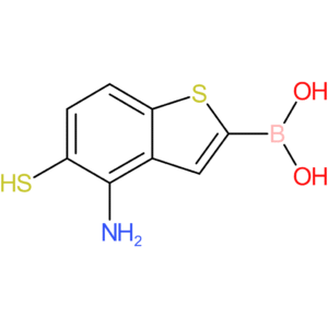 (4-amino-5-sulfanyl-1-benzothiophen-2-yl)boronic acid