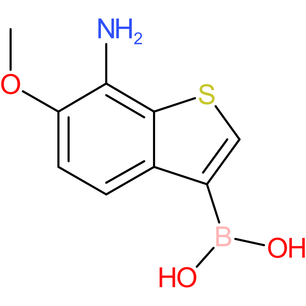 7-amino-6-methoxybenzothiophene-3-boronic acid