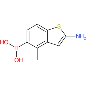 (2-amino-4-methyl-1-benzothiophen-5-yl)boronic acid